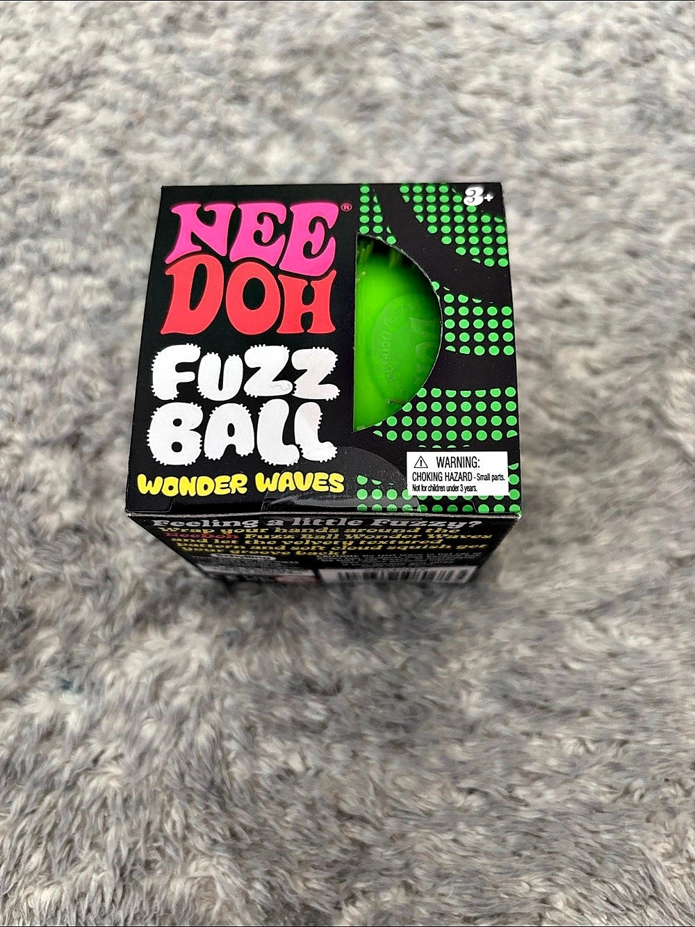 Nee Doh Fuzz Ball Wonder Waves Green Toy NWT
